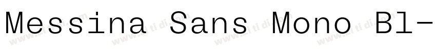 Messina Sans Mono Bl字体转换